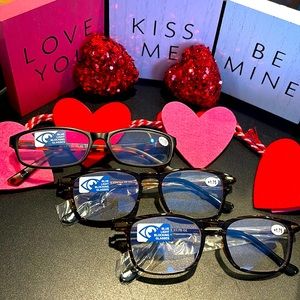 Blue light blocking glasses/reading glasses +1.75 bundle